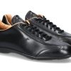 Herren Santoni Sneakers | Santoni Sneaker Leather Black (44U00Bd)