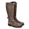 Damen dirndl + bua Warmfutter | Dirndl + Bua Stiefel Gefu00Fcttert Oil Velour Loden Schlamm (39)