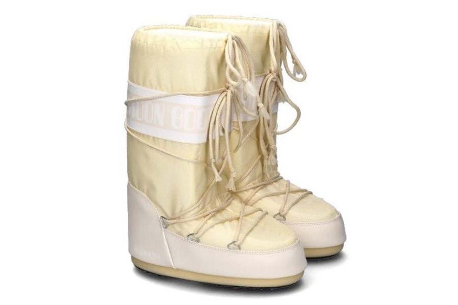 Damen Moon Boot Booties | Moon Boot Snowboots Icon Nylon Cream