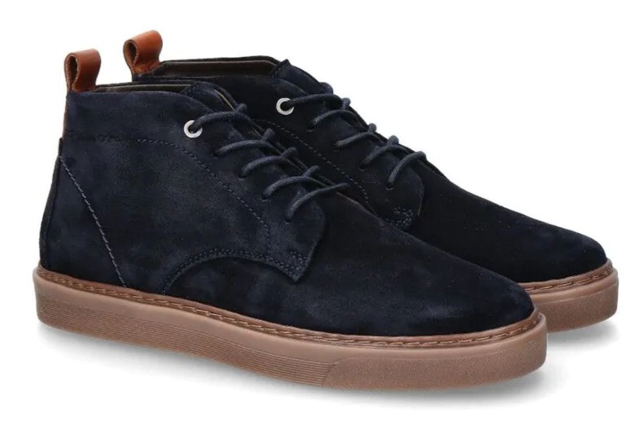 Herren Marc O'Polo Schnurer | Marc O' Polo Schnu00Fcrschuh Velour Navy