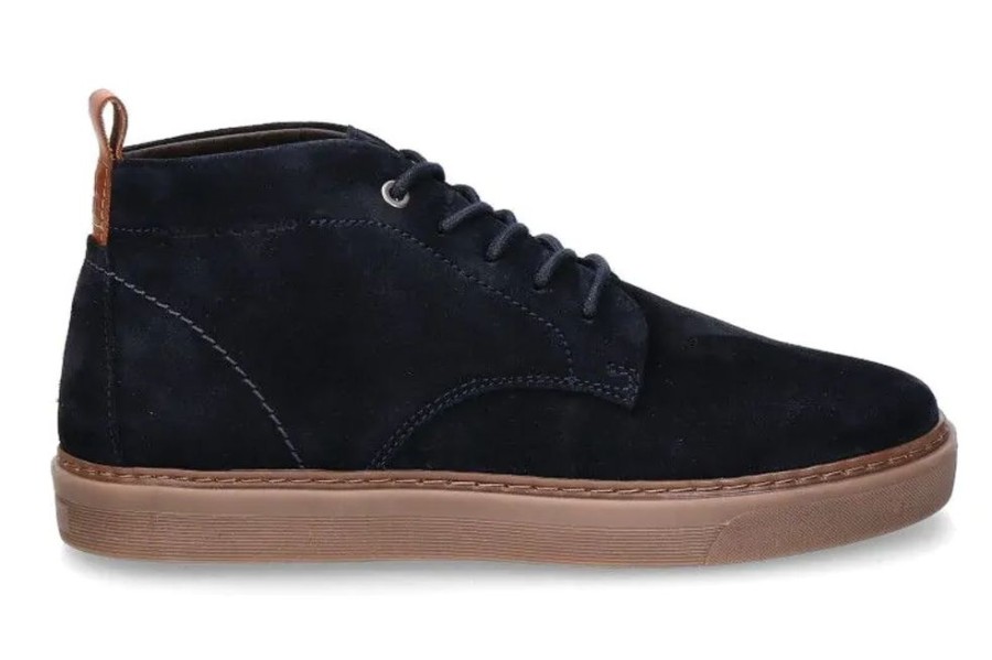 Herren Marc O'Polo Schnurer | Marc O' Polo Schnu00Fcrschuh Velour Navy