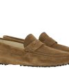 Herren ScarpaRossa Mokassins | Scarparossa Slipper Gomma Velour Tabacco Brown