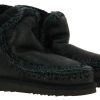 Damen mou Warmfutter | Mou Boots Eskimo 18 Cracked Black Grey (41)