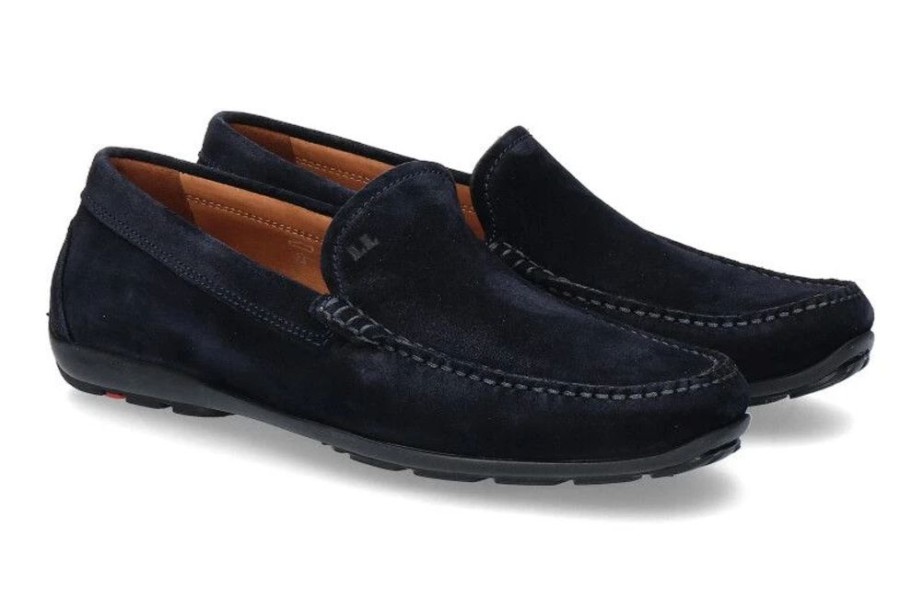 Herren Lloyd Mokassins | Lloyd Mokassin Emilio Suede Navy