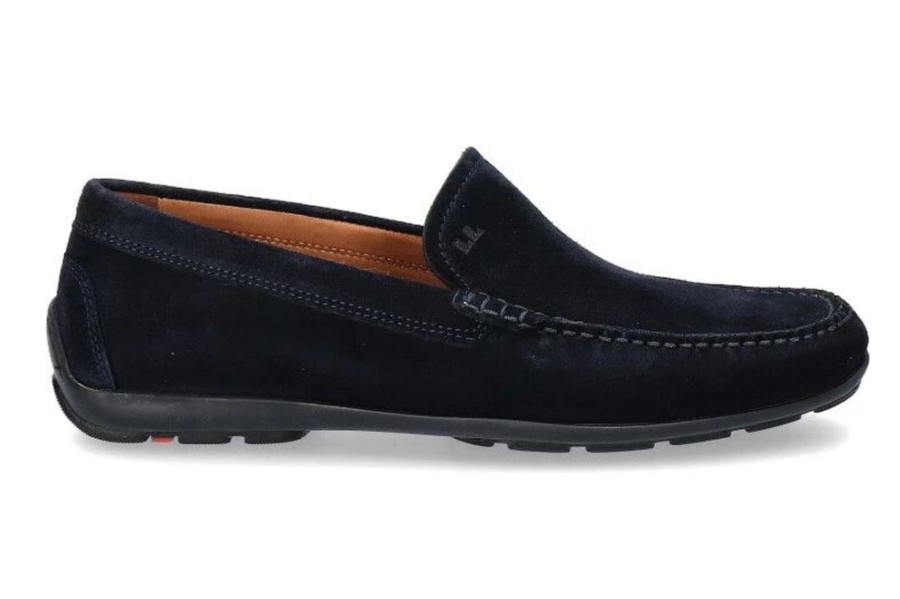 Herren Lloyd Mokassins | Lloyd Mokassin Emilio Suede Navy