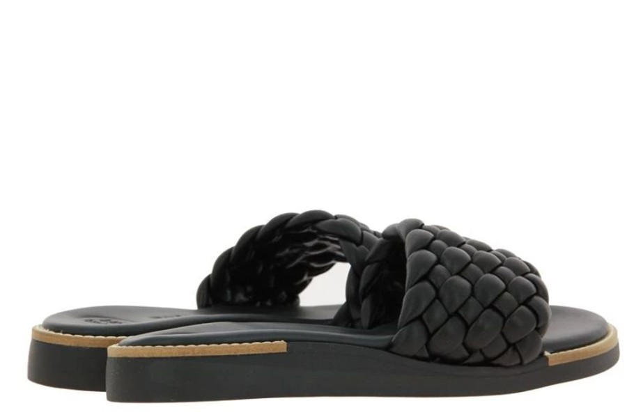 Damen Paul Green Pantoletten | Paul Green Pantolette Softbraid Black