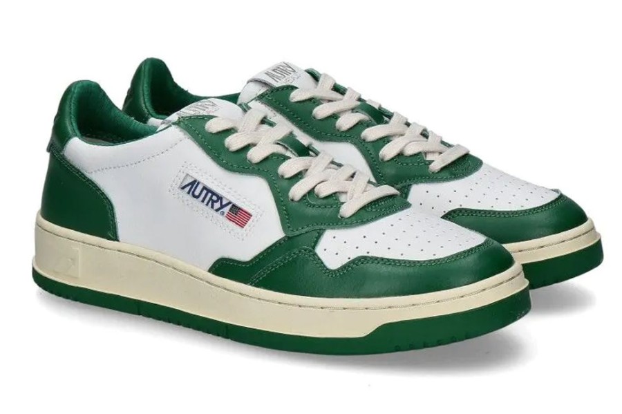 Herren Autry Sneakers | Autry Herren- Sneaker 01 Low Medalist Wb03- White/Green