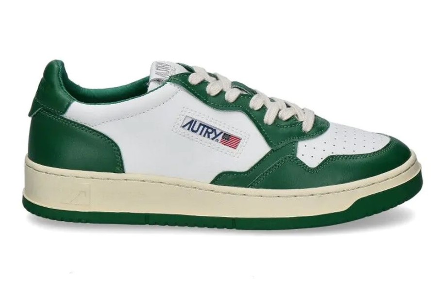 Herren Autry Sneakers | Autry Herren- Sneaker 01 Low Medalist Wb03- White/Green