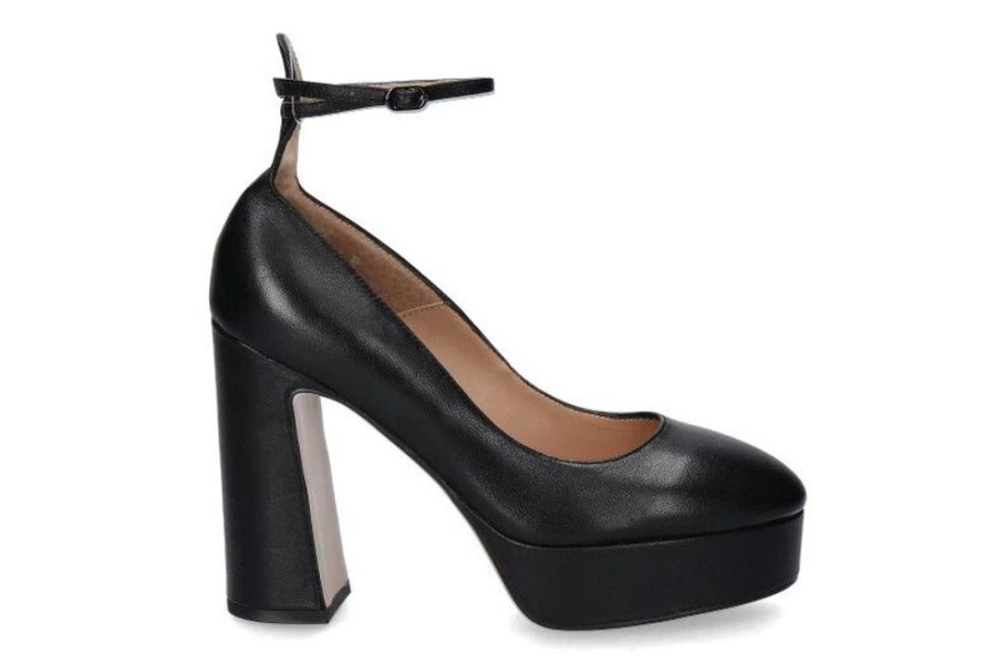 Damen Lola Cruz Plateauschuhe | Lola Cruz Plateaupumps Nappa Negro