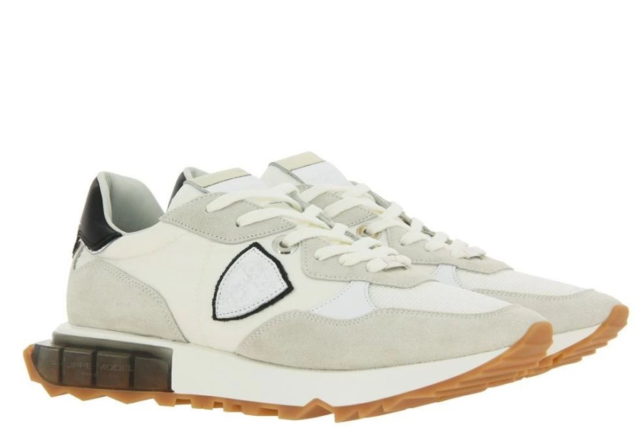 Herren Philippe Model Sneakers | Philippe Model Sneaker La Rue Mondial Blanc Noir