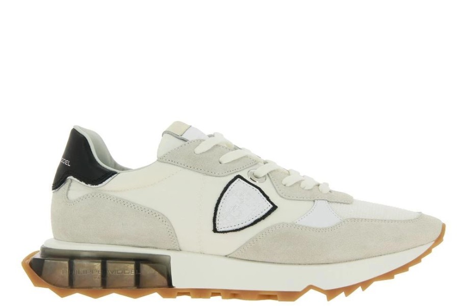 Herren Philippe Model Sneakers | Philippe Model Sneaker La Rue Mondial Blanc Noir