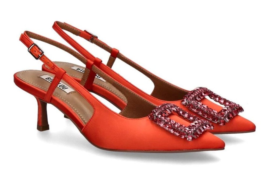 Damen Bibi Lou Sandalen | Bibi Lou Slingpumps Choco Orange