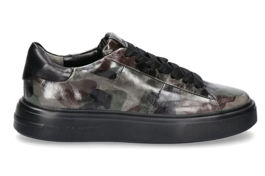 Damen Kennel und Schmenger Sneaker | Kennel & Schmenger Sneaker Camouflage Nappa Sage Schwarz