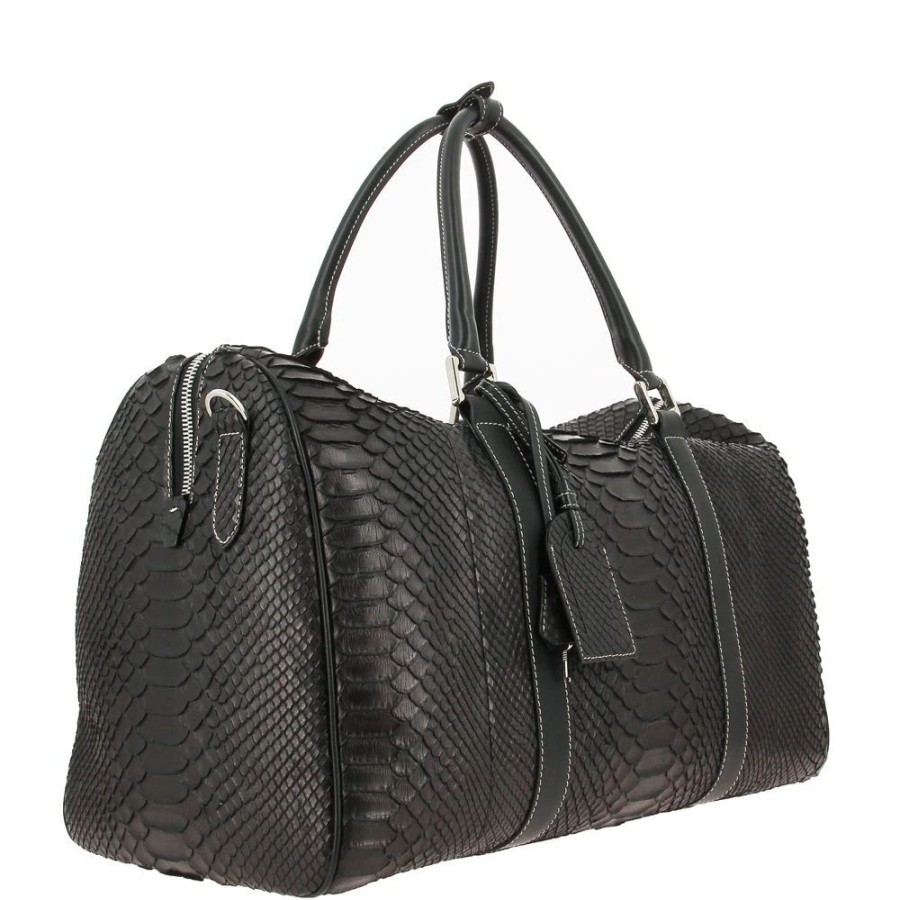 Damen Silvano Biagini Taschen | Silvano Biagini Weekender Real Python- Schwarz