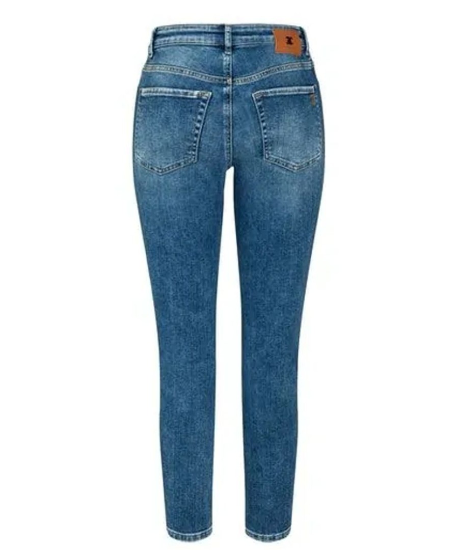 Damen Cambio Jeans | Cambio Jeans Paris Ancle Cut -Salty Bleached