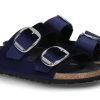 Damen Birkenstock Hausschuhe | Birkenstock Pantolette Arizona Big Buckle Rivet Logo Midnight