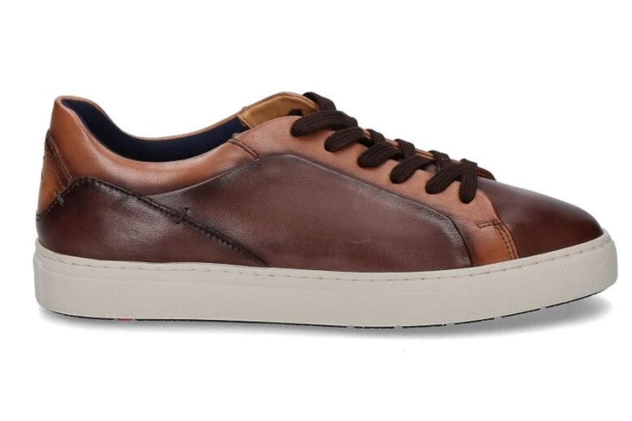 Herren Lloyd Sneakers | Lloyd Sneaker Marlon Crema Calf T.D.Moro Brandy