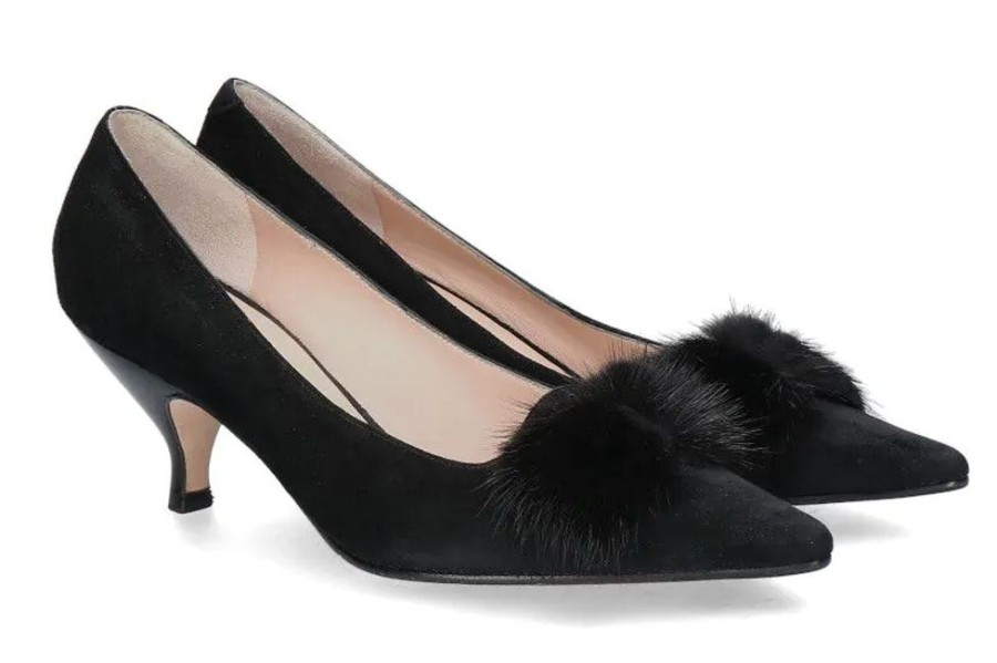 Damen Unu00fctzer Pumps | Unu00Fctzer Pumps 5689 Camoscio Mink- Schwarz