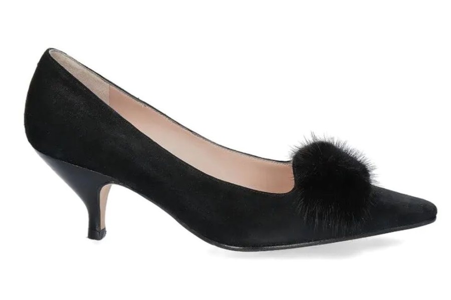 Damen Unu00fctzer Pumps | Unu00Fctzer Pumps 5689 Camoscio Mink- Schwarz