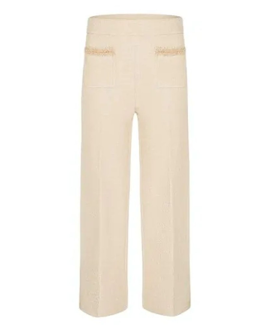 Damen Cambio Hosen | Cambio Hose Cameron Frontpocket French Tweed -Light Frozen Sand