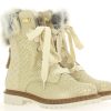 Damen New Italia Shoes Warmfutter | New Italia Shoes Stiefelette Gefu00Fcttert Snake Look Sand