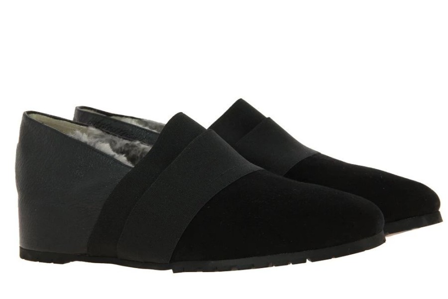 Damen Thierry Rabotin Warmfutter | Thierry Rabotin Slipper Gefu00Fcttert Camoscio Nero