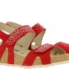 Damen Mephisto Keilschuhe | Mephisto Keilsandale Vic Spark Scarlet