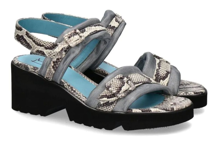 Damen Thierry Rabotin Keilschuhe | Thierry Rabotin Sandale Badia Pitone Print