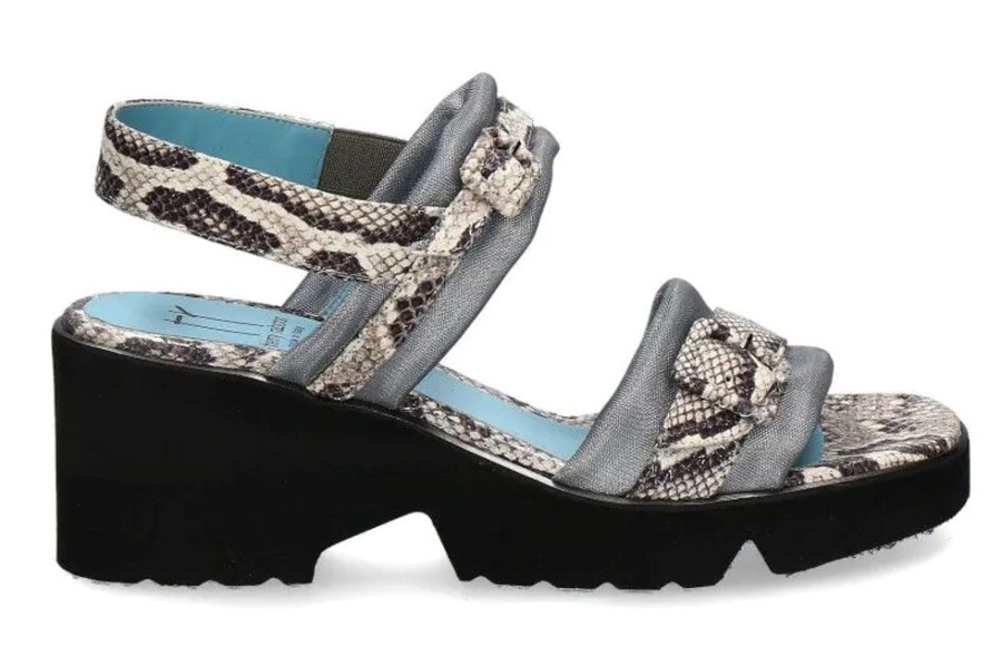 Damen Thierry Rabotin Keilschuhe | Thierry Rabotin Sandale Badia Pitone Print