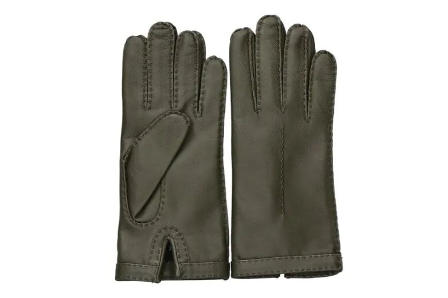 Damen Restelli Handschuhe | Restelli Damen-Handschuhe 23 Nappa Militare- Gru00Fcn