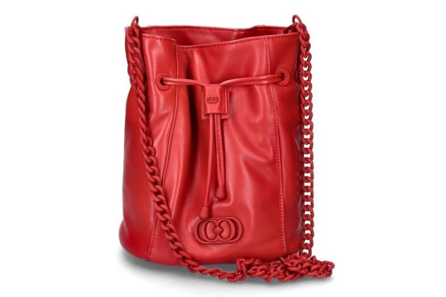 Damen La Carrie Taschen | La Carrie Beuteltasche Deccan Ginger Leather Red