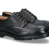 Herren Crockett & Jones Schnurer | Crockett & Jones Derby Pembroke Scotch Grain- Schwarz