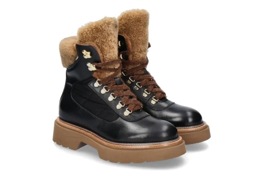 Damen Camerlengo Warmfutter | Camerlengo Schnu00Fcrboots Gefu00Fcttert Princes Gomma- Schwarz