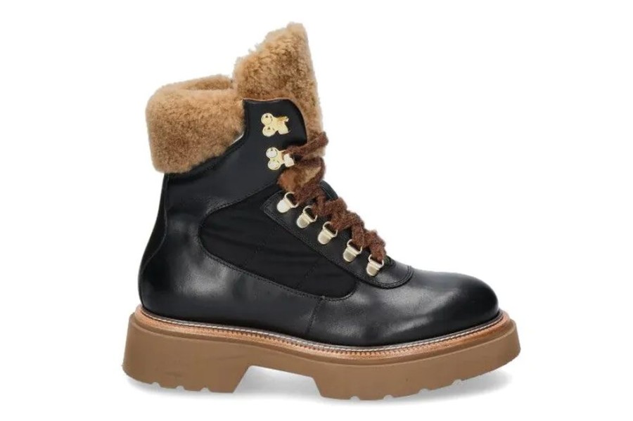 Damen Camerlengo Warmfutter | Camerlengo Schnu00Fcrboots Gefu00Fcttert Princes Gomma- Schwarz