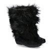 Damen Oscar Sport Warmfutter | Oscar Sport Fellstiefel Giada Faux Fur- Schwarz