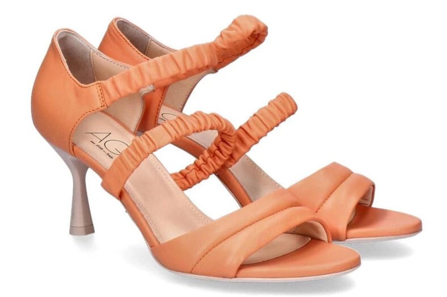 Damen AGL Attilio Giusti Leombruni Sandalen | Agl Attilio Giusti Leombruni Sandalette Ide Apricot Powder