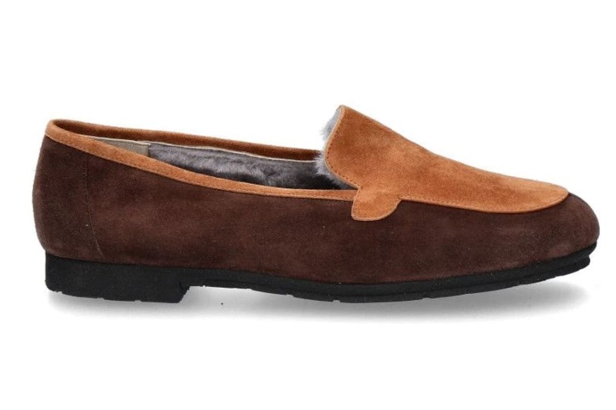 Damen Thierry Rabotin Warmfutter | Thierry Rabotin Slipper Gefu00Fcttert Bosco Brown Cognac