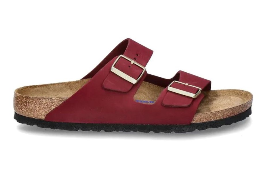 Damen Birkenstock Sandalen | Birkenstock Sandale Arizona Schmal Maroon