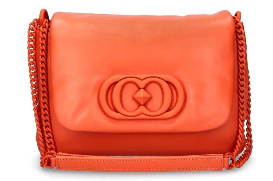 Damen La Carrie Taschen | La Carrie Schultertasche Deccan Giselle Leather Orange