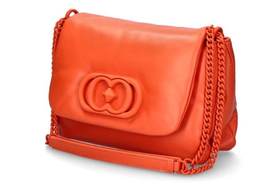 Damen La Carrie Taschen | La Carrie Schultertasche Deccan Giselle Leather Orange