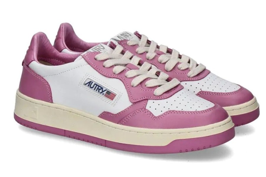 Damen Autry Sneaker | Autry Damen- Sneaker Medalist Wb29 Wht/Mauve- Pink