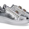 Damen mu00e9linu00e9 Sneaker | Meline Sneaker Crolam Argento Accessoire