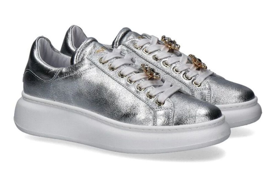 Damen mu00e9linu00e9 Sneaker | Meline Sneaker Crolam Argento Accessoire