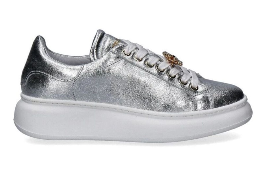 Damen mu00e9linu00e9 Sneaker | Meline Sneaker Crolam Argento Accessoire