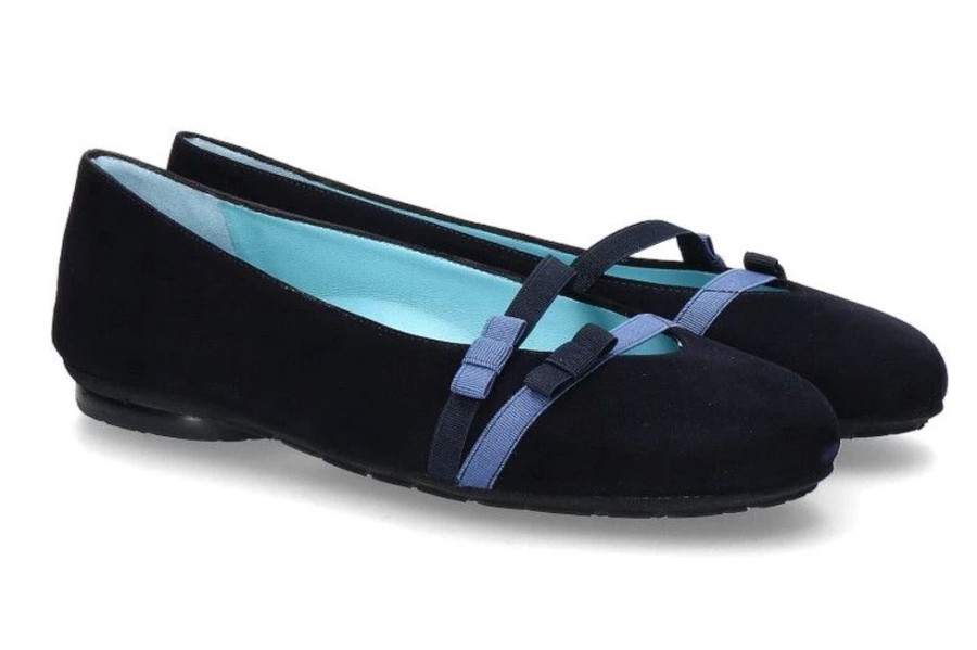 Damen Thierry Rabotin Ballerinas | Thierry Rabotin Ballerina Giglio Camoscio Navy