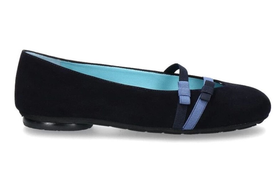 Damen Thierry Rabotin Ballerinas | Thierry Rabotin Ballerina Giglio Camoscio Navy