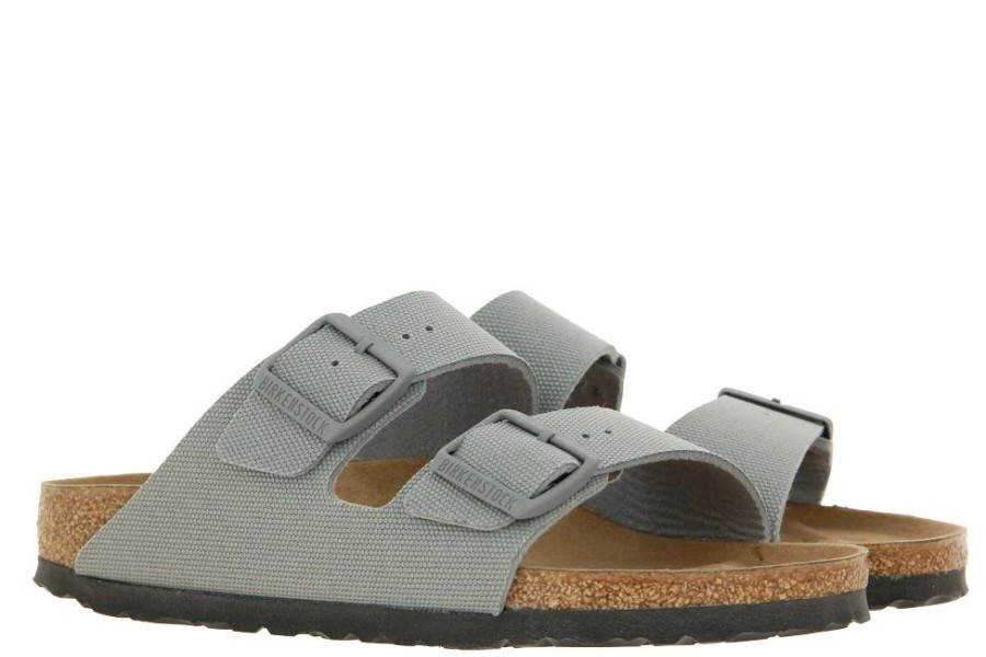 Damen Birkenstock Hausschuhe | Birkenstock Pantolette Arizona Schmale Stone