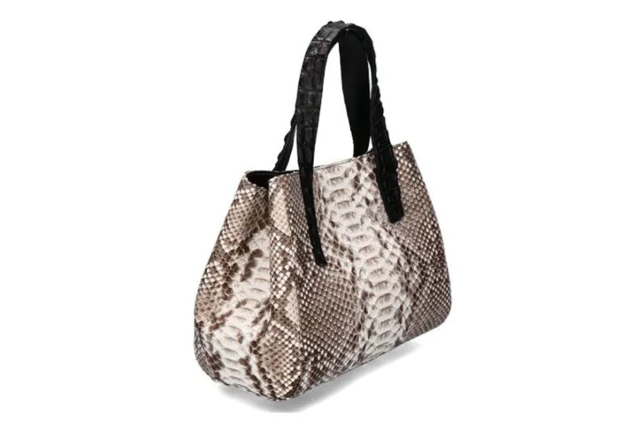 Damen Silvano Biagini Taschen | Biagini Tasche Pitone Roccia Cocco