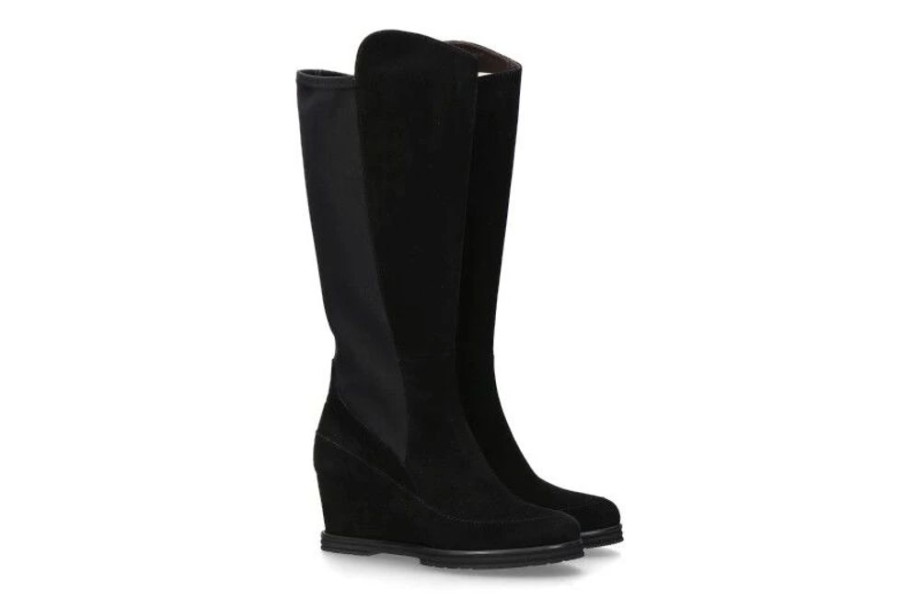 Damen Brunate Keilschuhe | Brunate Stiefel Lucy Camoscio Nero (43)