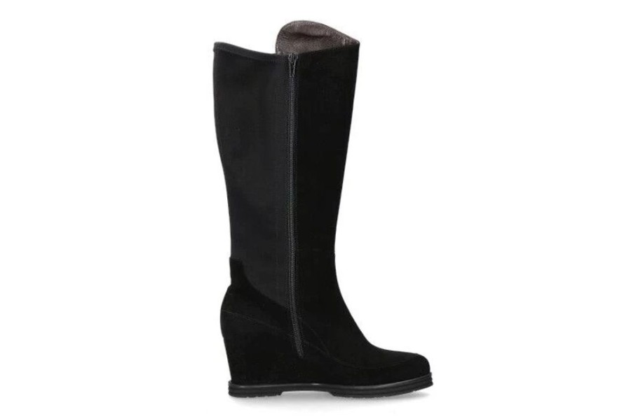 Damen Brunate Keilschuhe | Brunate Stiefel Lucy Camoscio Nero (43)